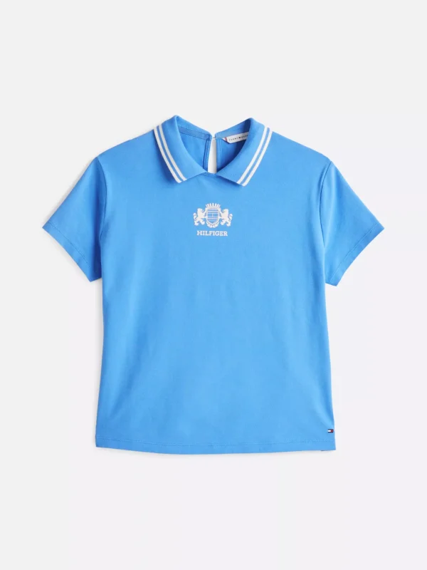 Tommy Hilfiger Regular Fit Polo-Top mit Cut-out am Rücken BLUE SPELL Online