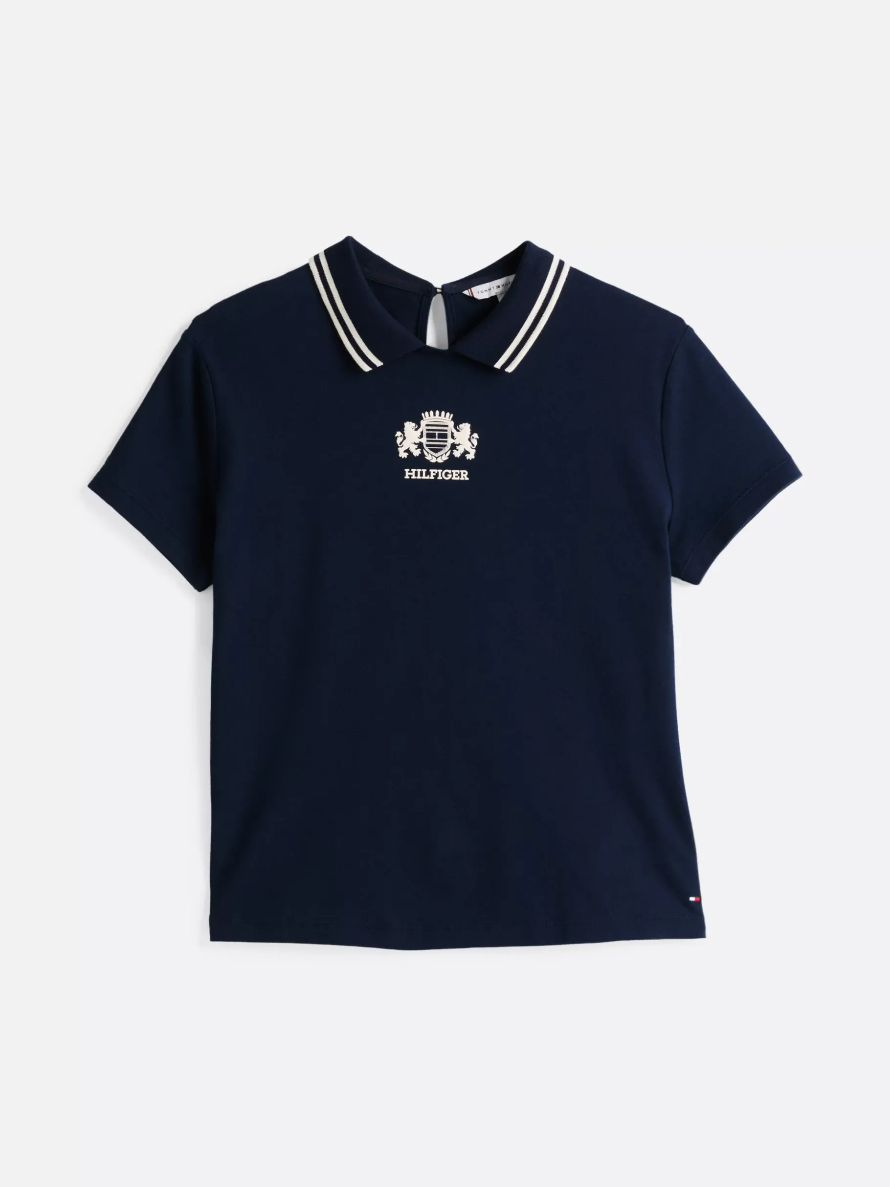 Tommy Hilfiger Regular Fit Polo-Top mit Cut-out am Rücken DARK NIGHT NAVY Sale