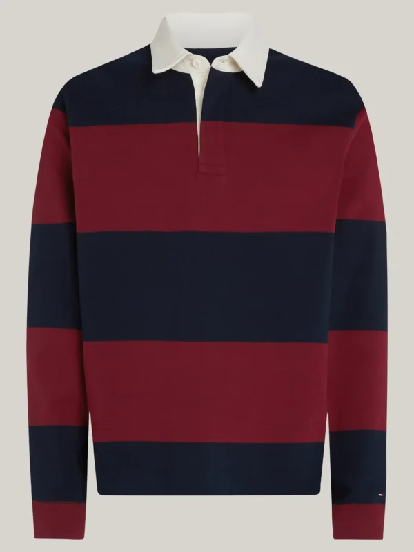 Tommy Hilfiger Regular Fit Rugby-Hemd mit Stickerei DEEP ROUGE / DESERT SKY Discount