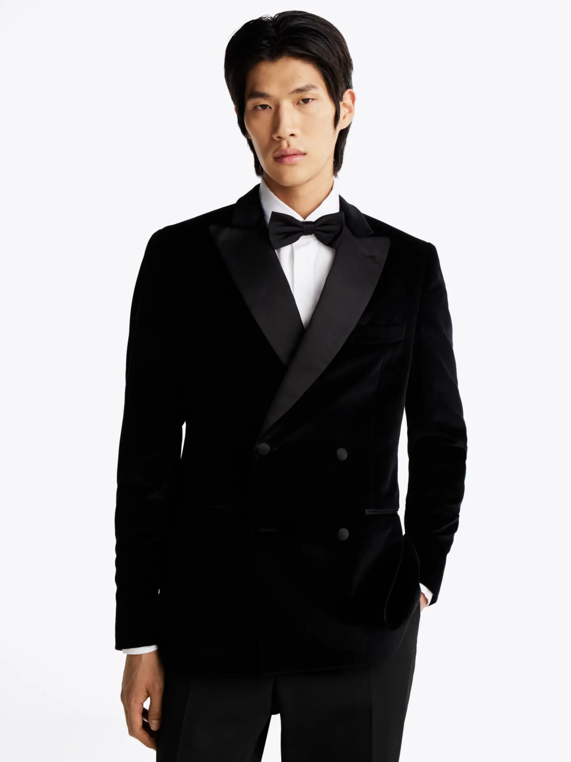 Tommy Hilfiger Regular Fit Samt-Sakko BLACK Online