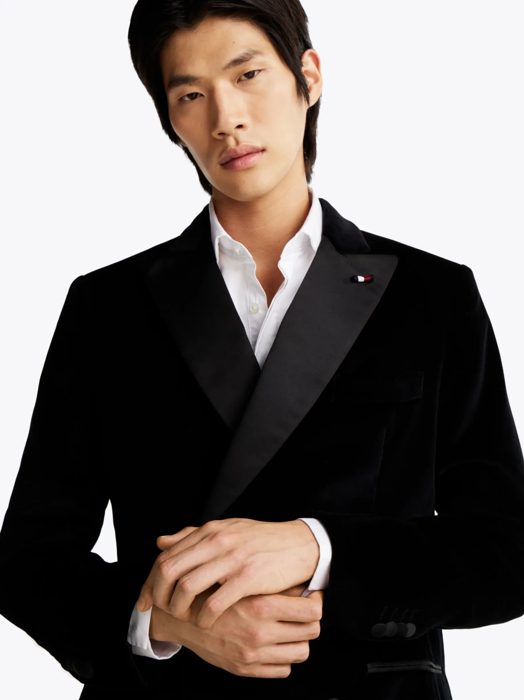 Tommy Hilfiger Regular Fit Samt-Sakko BLACK Online