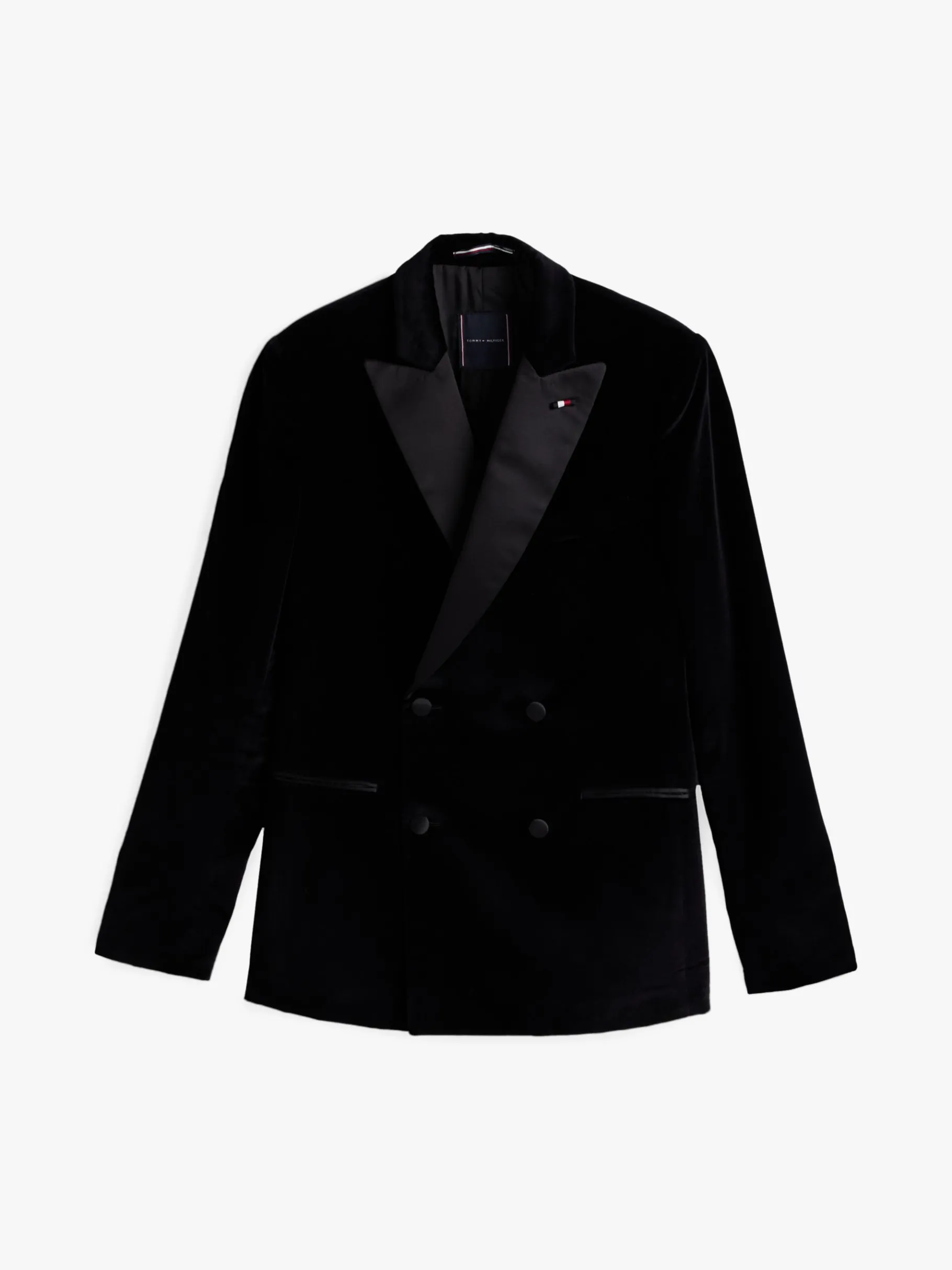 Tommy Hilfiger Regular Fit Samt-Sakko BLACK Online