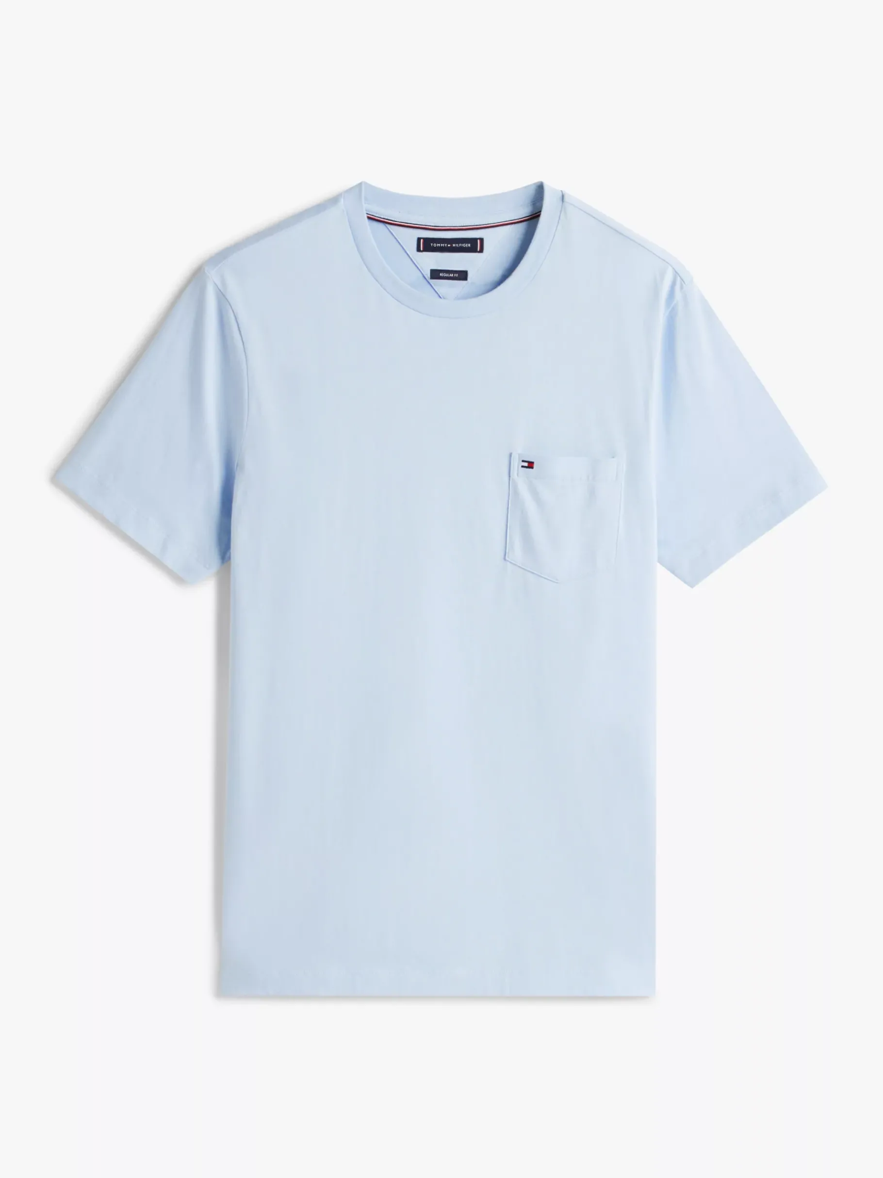 Tommy Hilfiger Regular Fit T-Shirt mit Brusttasche BREEZY BLUE Flash Sale