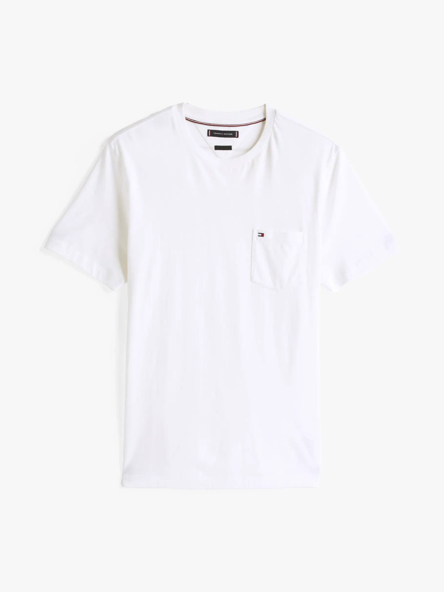 Tommy Hilfiger Regular Fit T-Shirt mit Brusttasche WHITE Cheap
