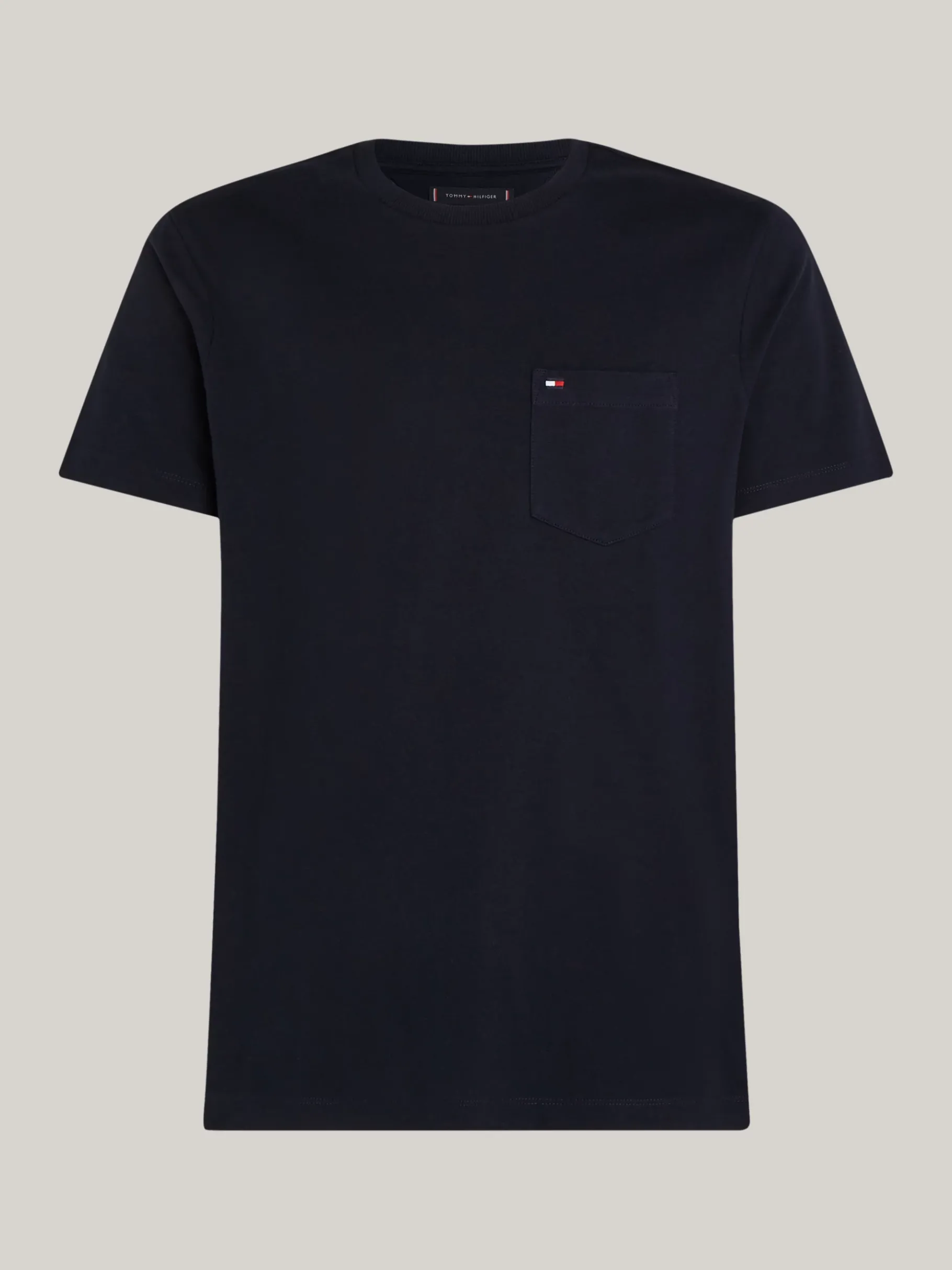 Tommy Hilfiger Regular Fit T-Shirt mit Brusttasche DESERT SKY Outlet