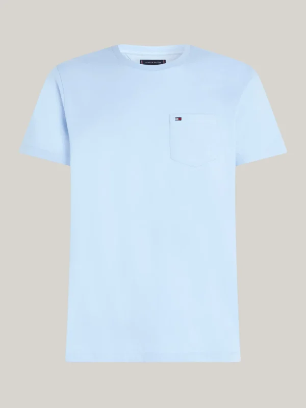 Tommy Hilfiger Regular Fit T-Shirt mit Brusttasche VESSEL BLUE Online