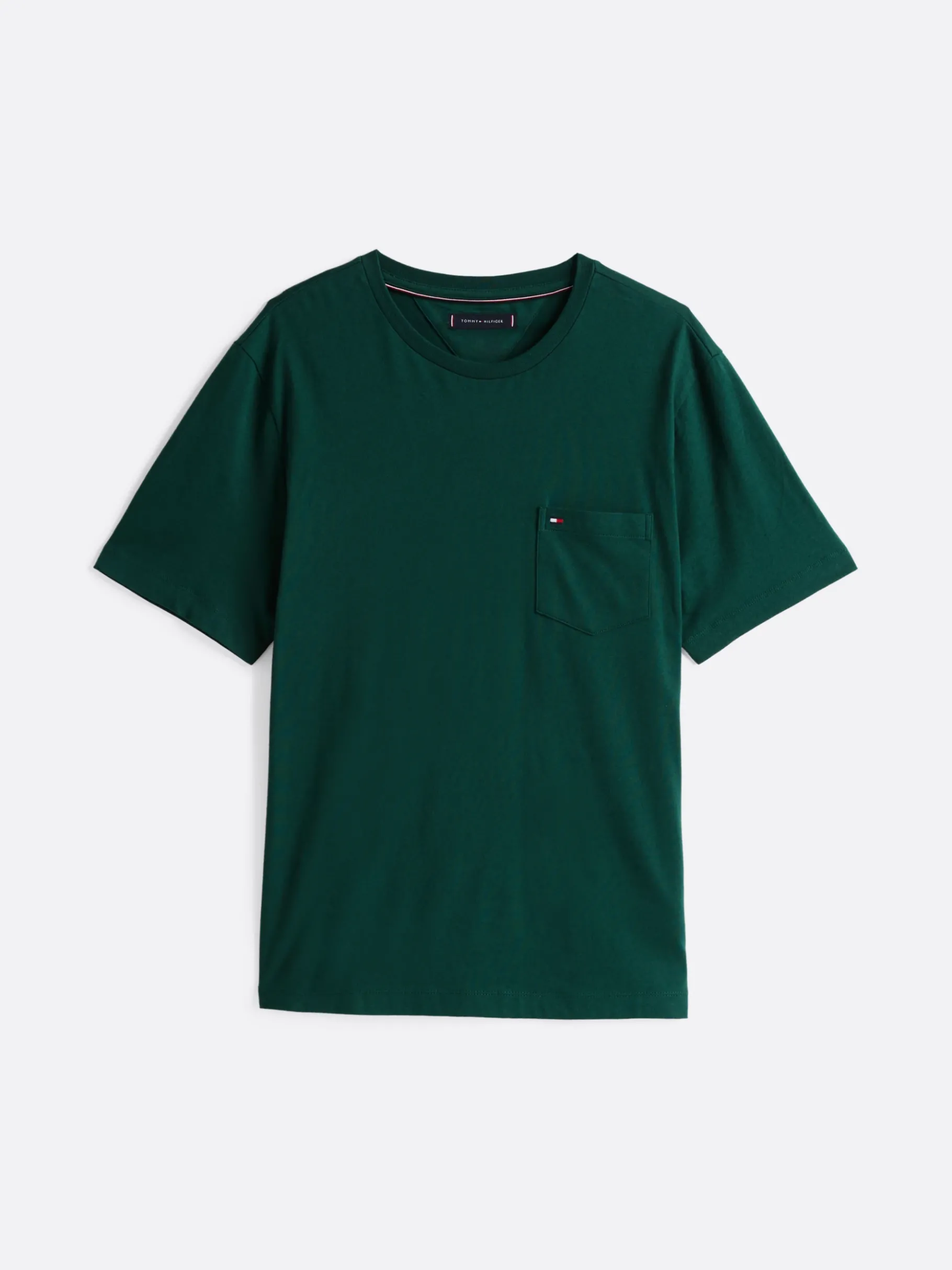 Tommy Hilfiger Regular Fit T-Shirt mit Brusttasche ORNAMENTAL GREEN Discount