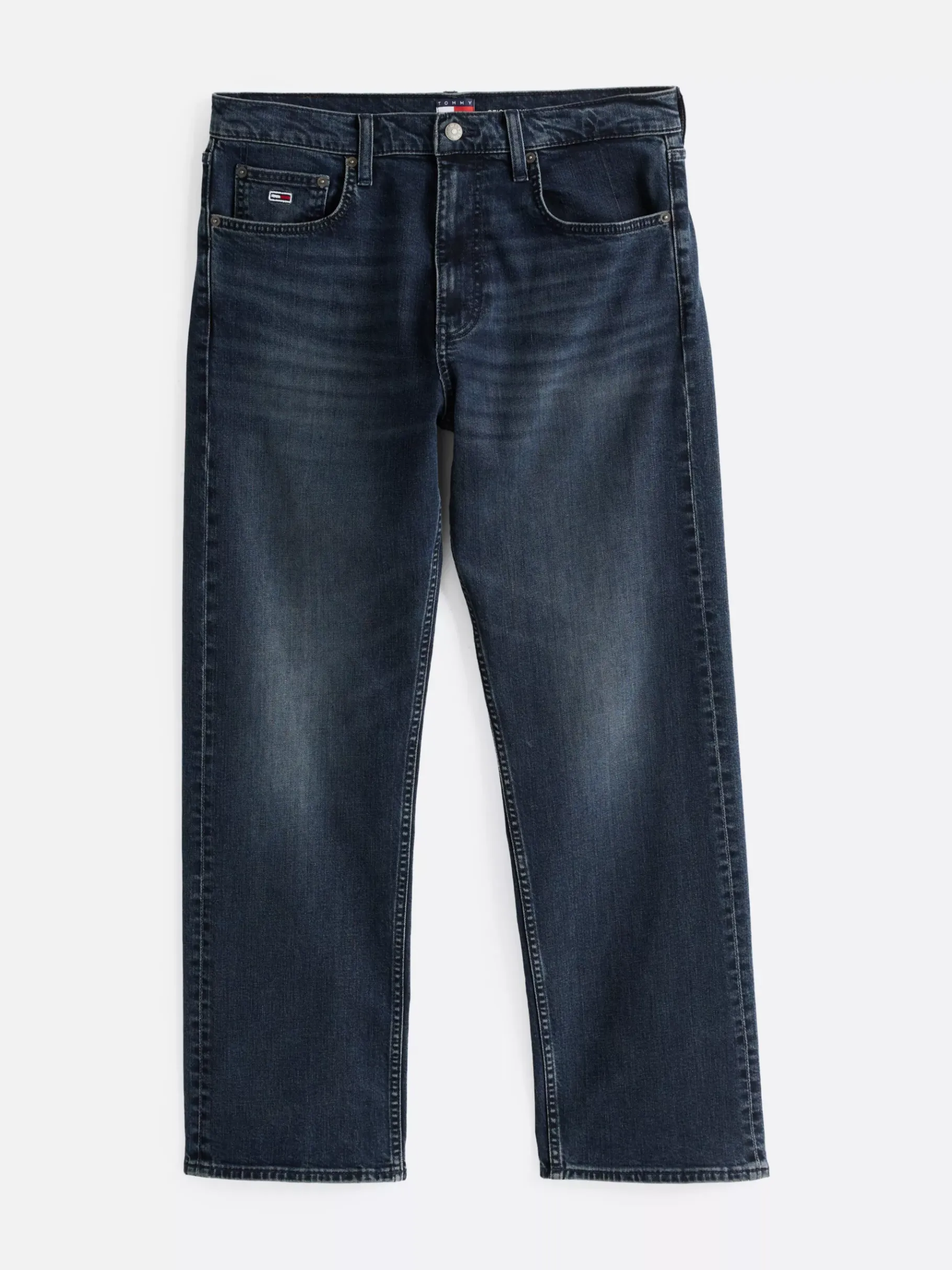 Tommy Hilfiger Regular Straight Leg Jeans mit Fade-Effekten DENIM DARK Cheap