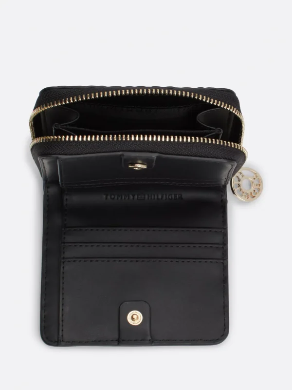 Tommy Hilfiger Reißverschluss-Brieftasche mit Prägung BLACK Fashion