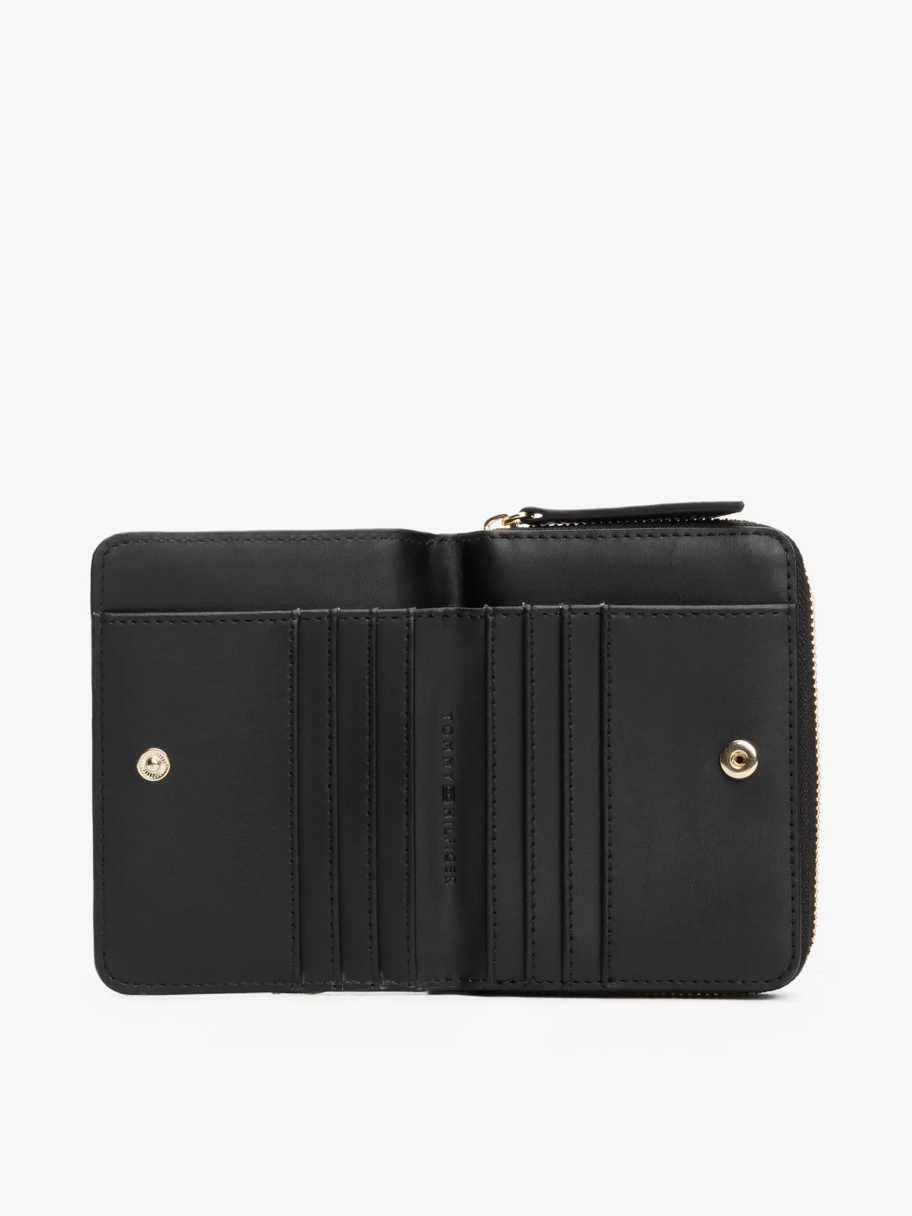 Tommy Hilfiger Reißverschluss-Geldbörse mit TH-Monogramm BLACK Flash Sale