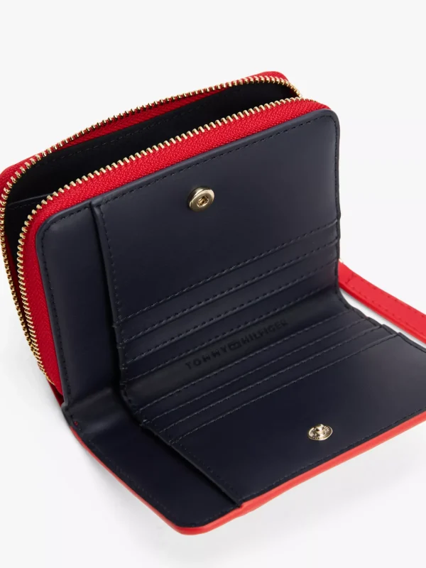 Tommy Hilfiger Reißverschluss-Geldbörse mit TH-Monogramm PRIMARY RED Flash Sale