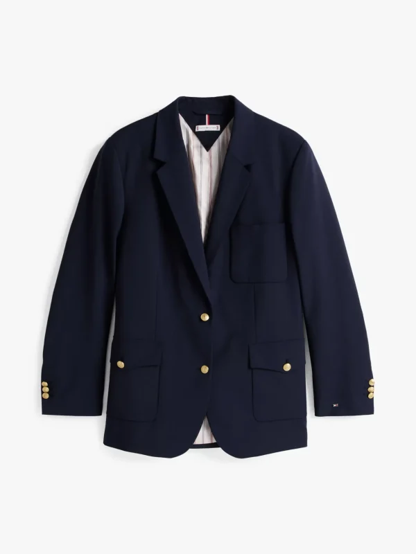 Tommy Hilfiger Relaxed Fit Blazer aus Wollmix DARK NIGHT NAVY New