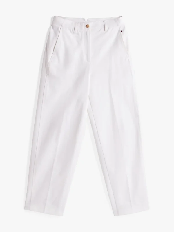 Tommy Hilfiger Relaxed Fit Chinos mit Straight Leg TH OPTIC WHITE Outlet