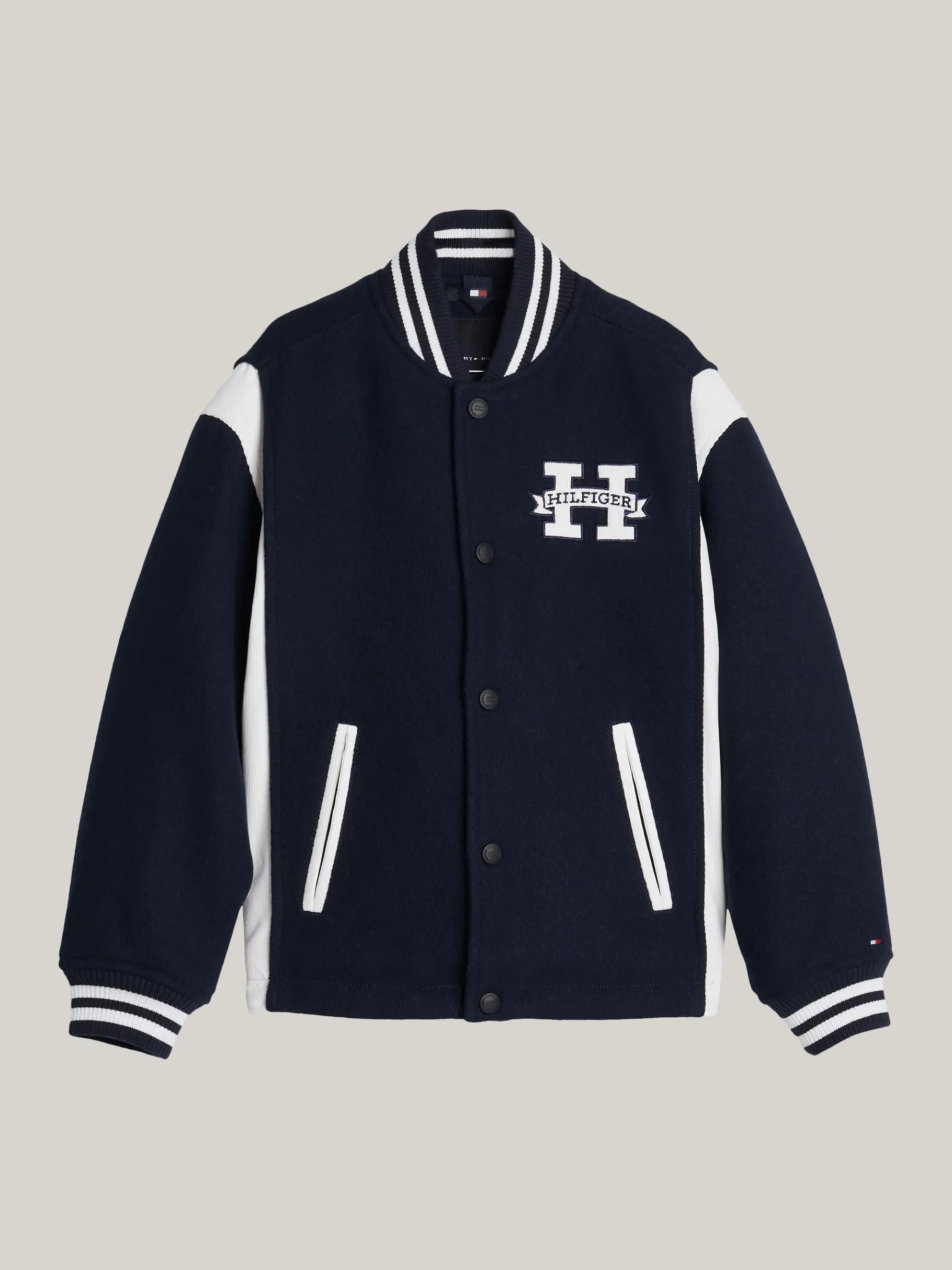 Tommy Hilfiger Relaxed Fit Color Block-Bomberjacke DESERT SKY Best Sale