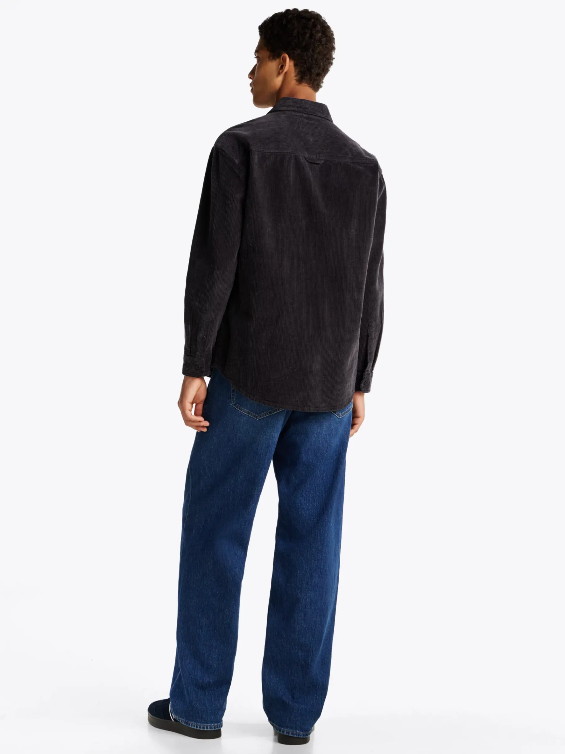 Tommy Hilfiger Relaxed Fit Cord-Hemd WASHED BLACK / BLACK Flash Sale