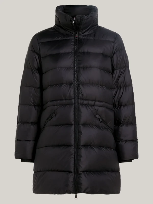 Tommy Hilfiger Relaxed Fit Daunenmantel mit Trichterkragen BLACK Sale
