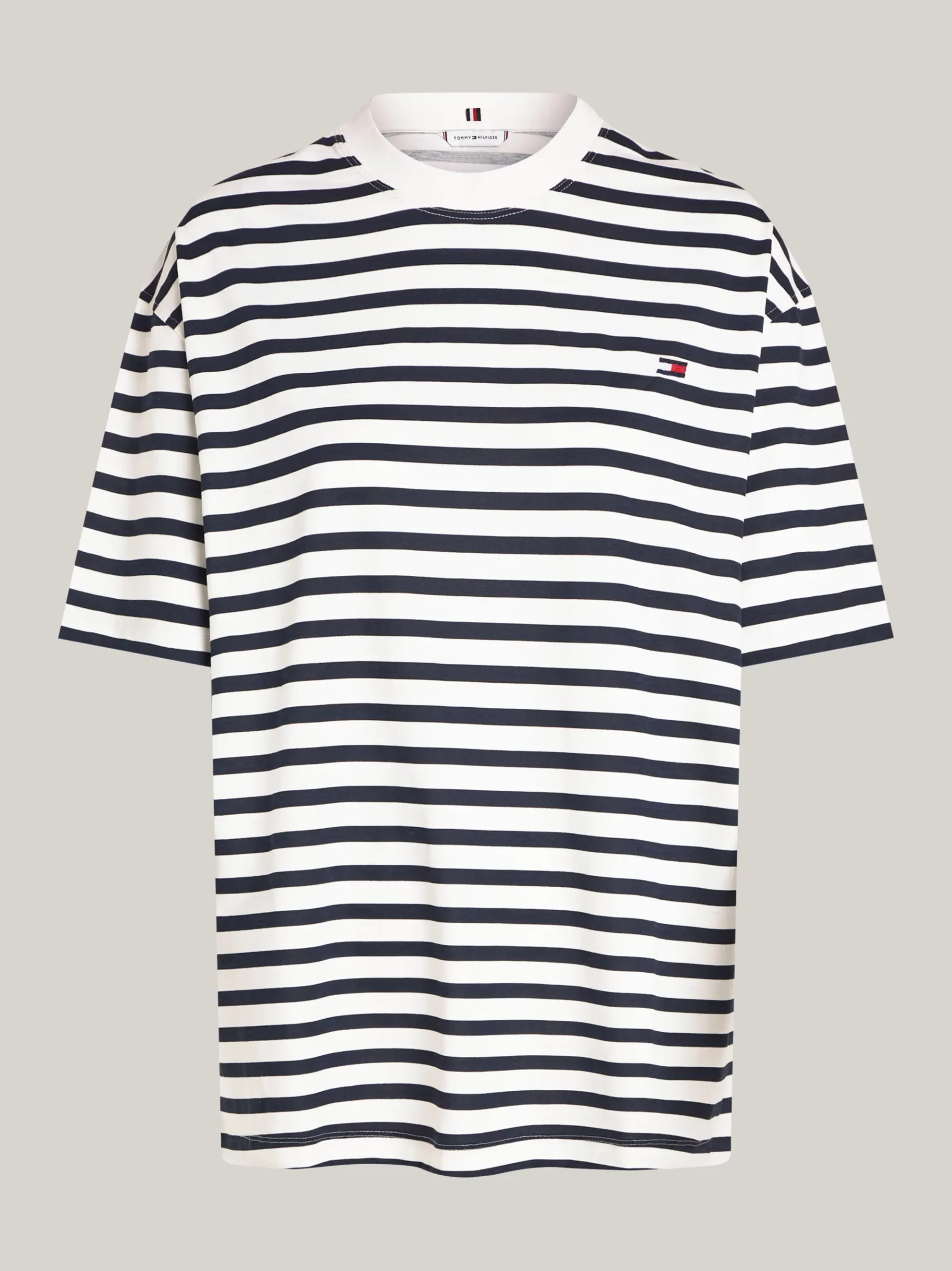 Tommy Hilfiger Relaxed Fit gestreiftes T-Shirt REG STP ANCIENT WHITE/ DESERT SKY Fashion