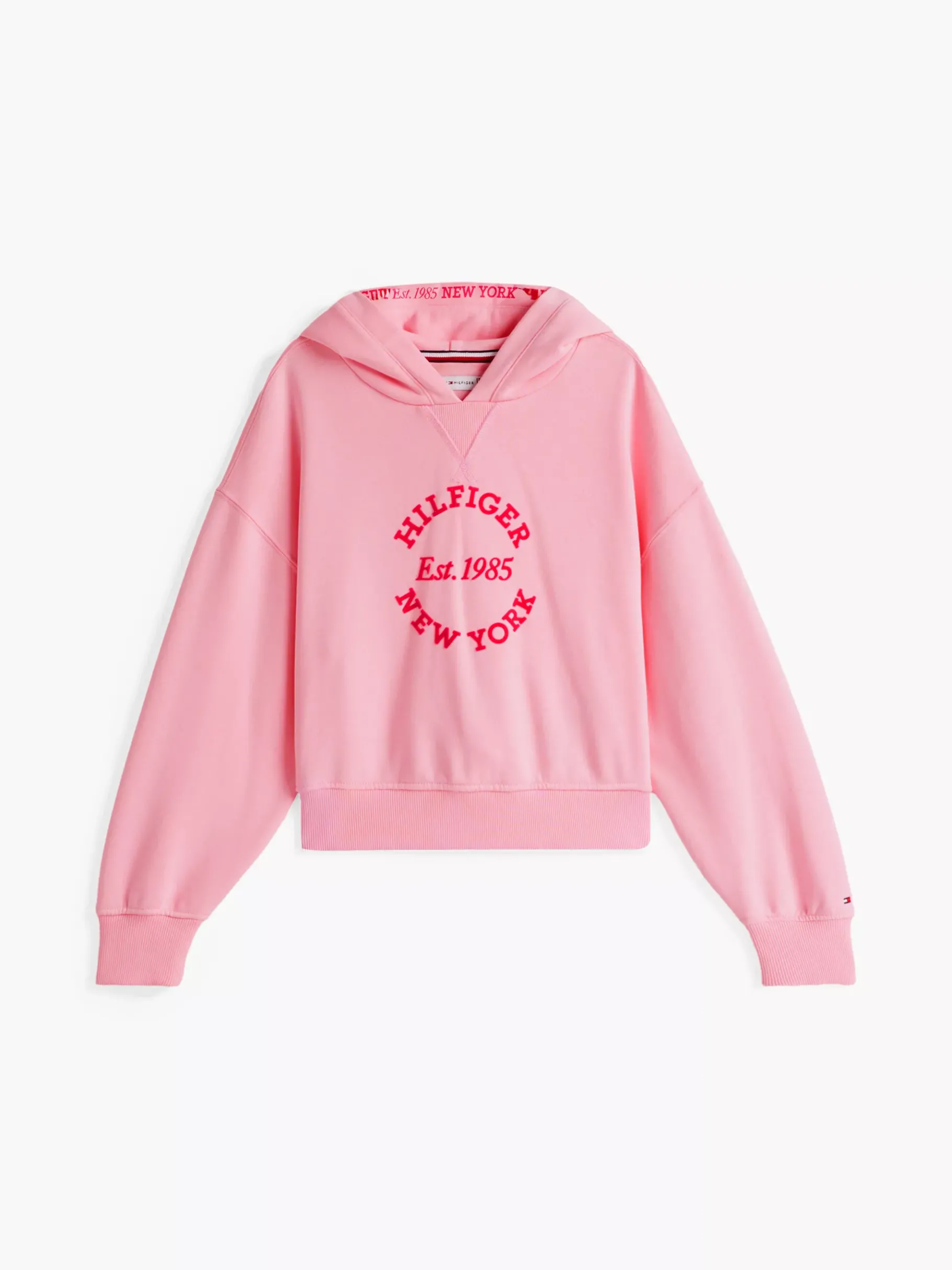 Tommy Hilfiger Relaxed Fit Hoodie mit Logo PINK SUGAR Sale