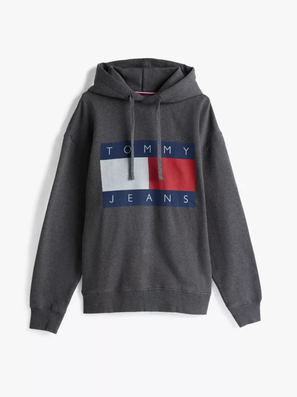 Tommy Hilfiger Relaxed Fit Hoodie mit Tommy Flag-Badge NEW CHARCOAL MELANGE Online