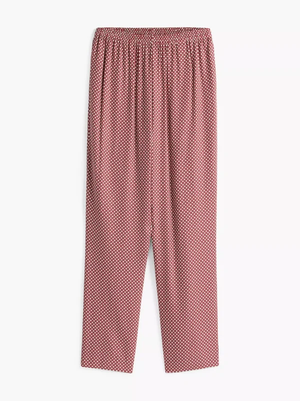 Tommy Hilfiger Relaxed Fit Hose mit geometrischem Print MINI GEO PRIMARY RED Best Sale