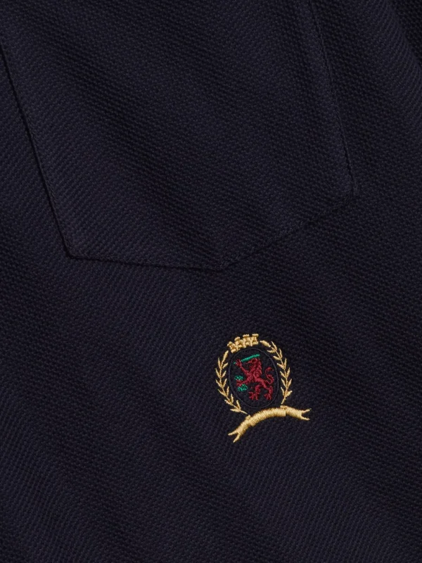 Tommy Hilfiger Relaxed Fit Poloshirt mit Wappen-Stickerei DESERT SKY Discount