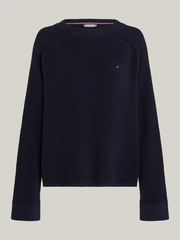 Tommy Hilfiger Relaxed Fit Pullover mit Raglanärmeln DESERT SKY Store