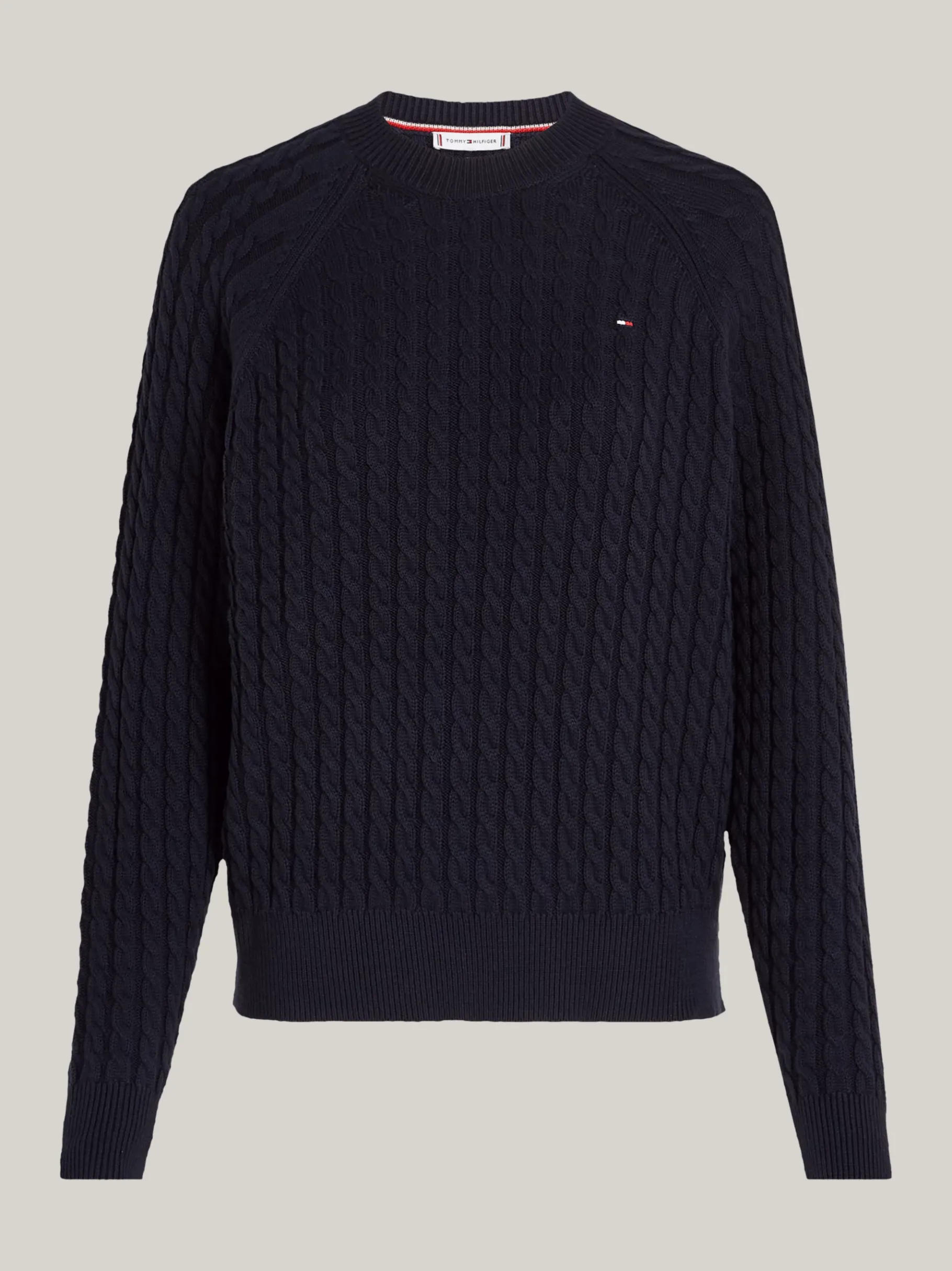 Tommy Hilfiger Relaxed Fit Pullover mit Mini-Zopfstrickmuster DESERT SKY Outlet