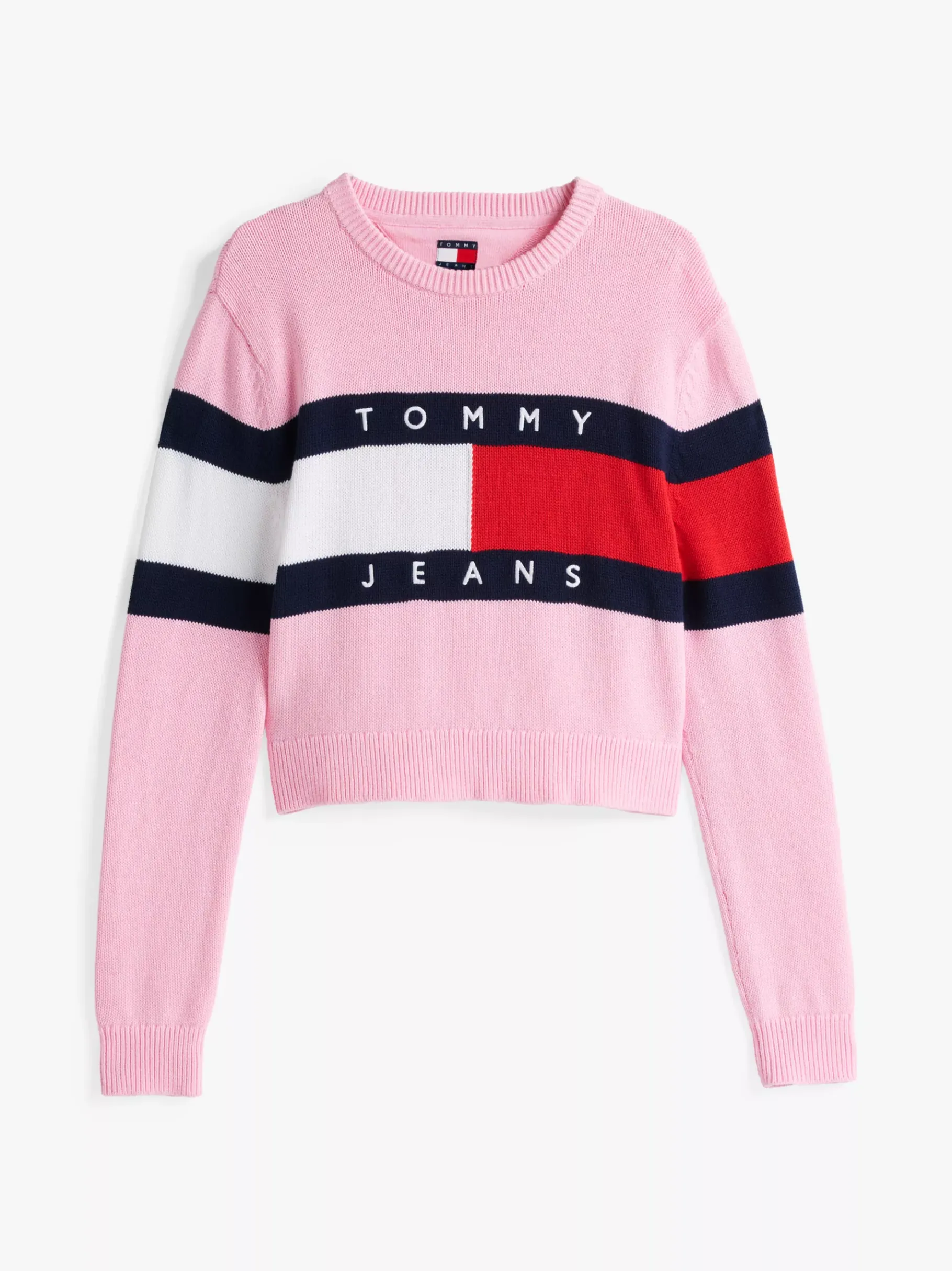 Tommy Hilfiger Relaxed Fit Pullover mit Color Block-Design PINK SUGAR Shop