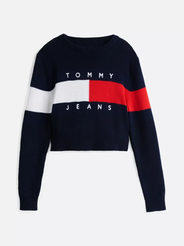 Tommy Hilfiger Relaxed Fit Pullover mit Color Block-Design DARK NIGHT NAVY New