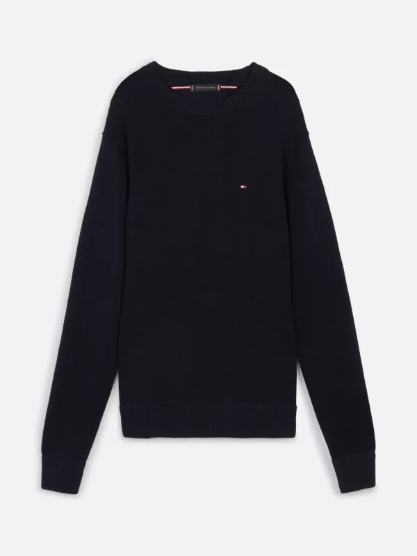 Tommy Hilfiger Relaxed Fit Pullover mit Flag-Stickerei DESERT SKY Store