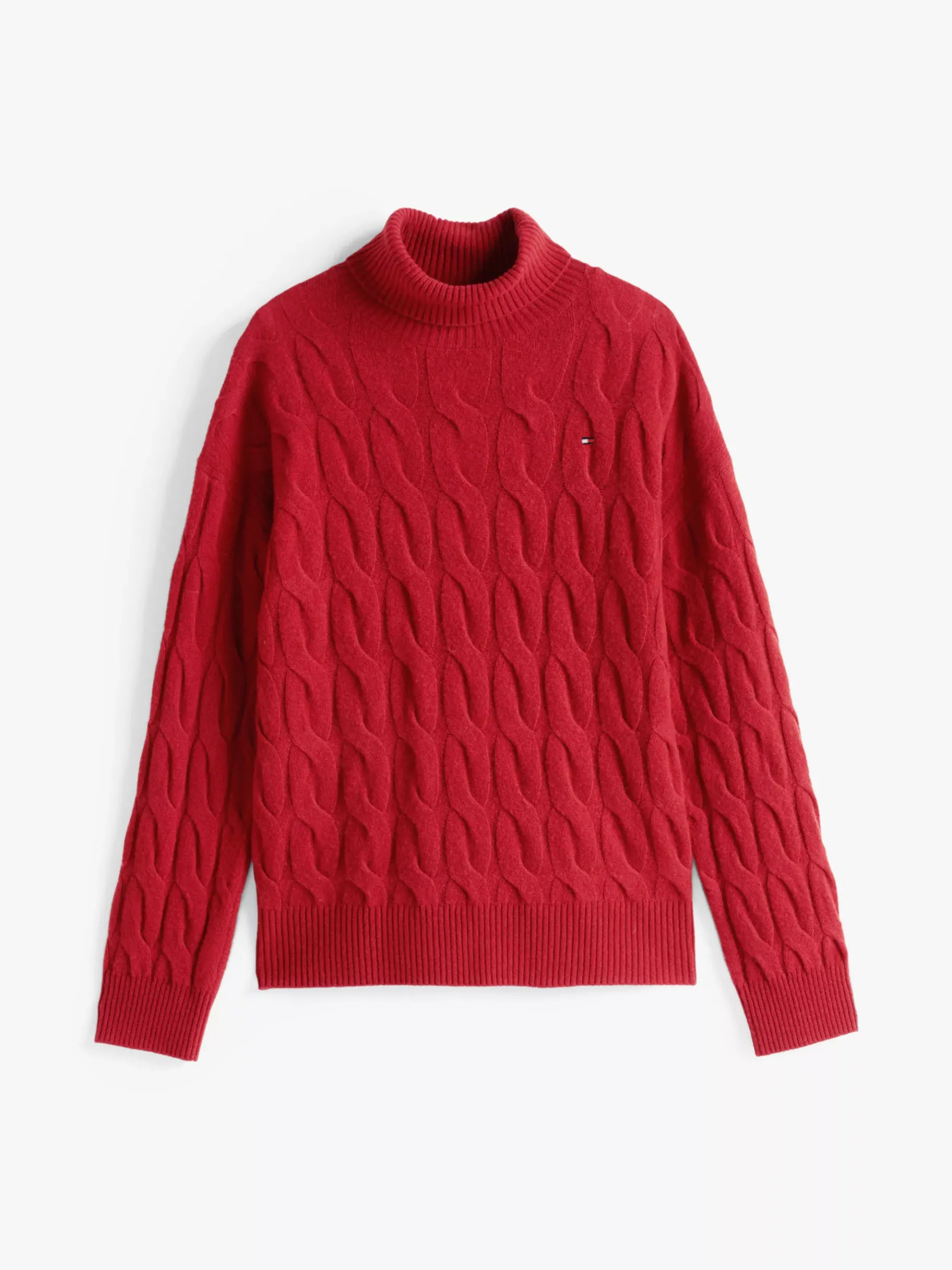 Tommy Hilfiger Relaxed Fit Rollkragenpullover aus Wolle DARK MAGMA Online