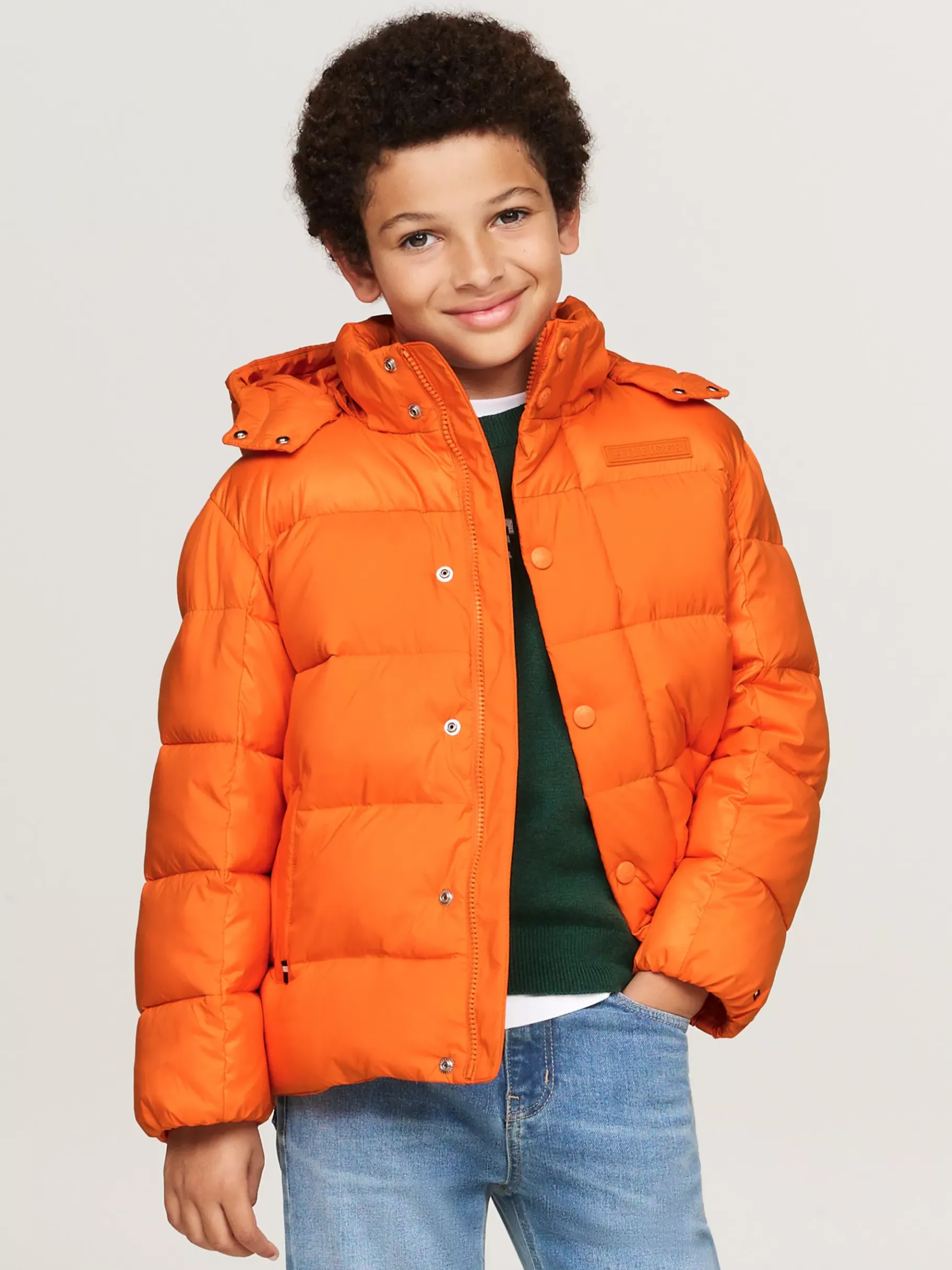 Tommy Hilfiger Relaxed Fit Steppjacke ORANGE THUNDER Best