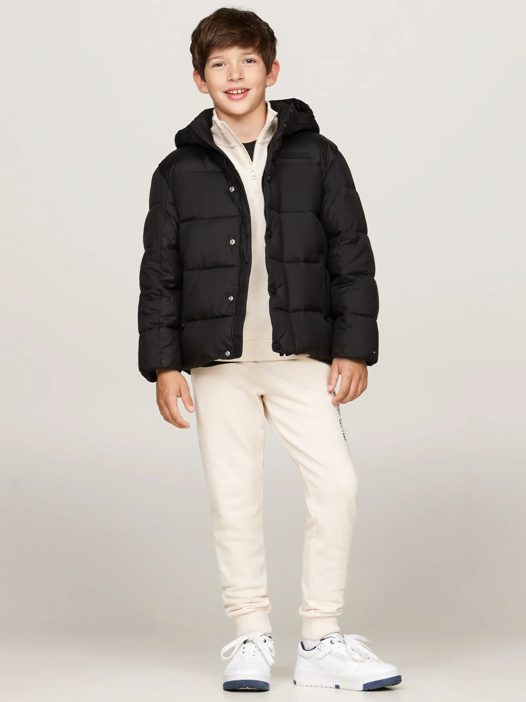 Tommy Hilfiger Relaxed Fit Steppjacke BLACK New