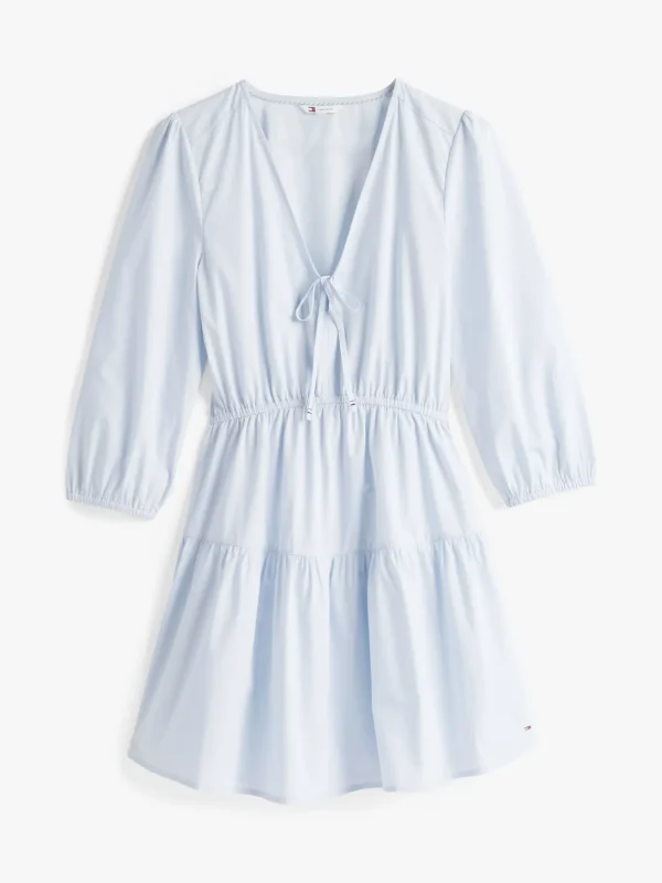Tommy Hilfiger Relaxed Fit Stufen-Minikleid aus Popeline SWEET BLUE Sale
