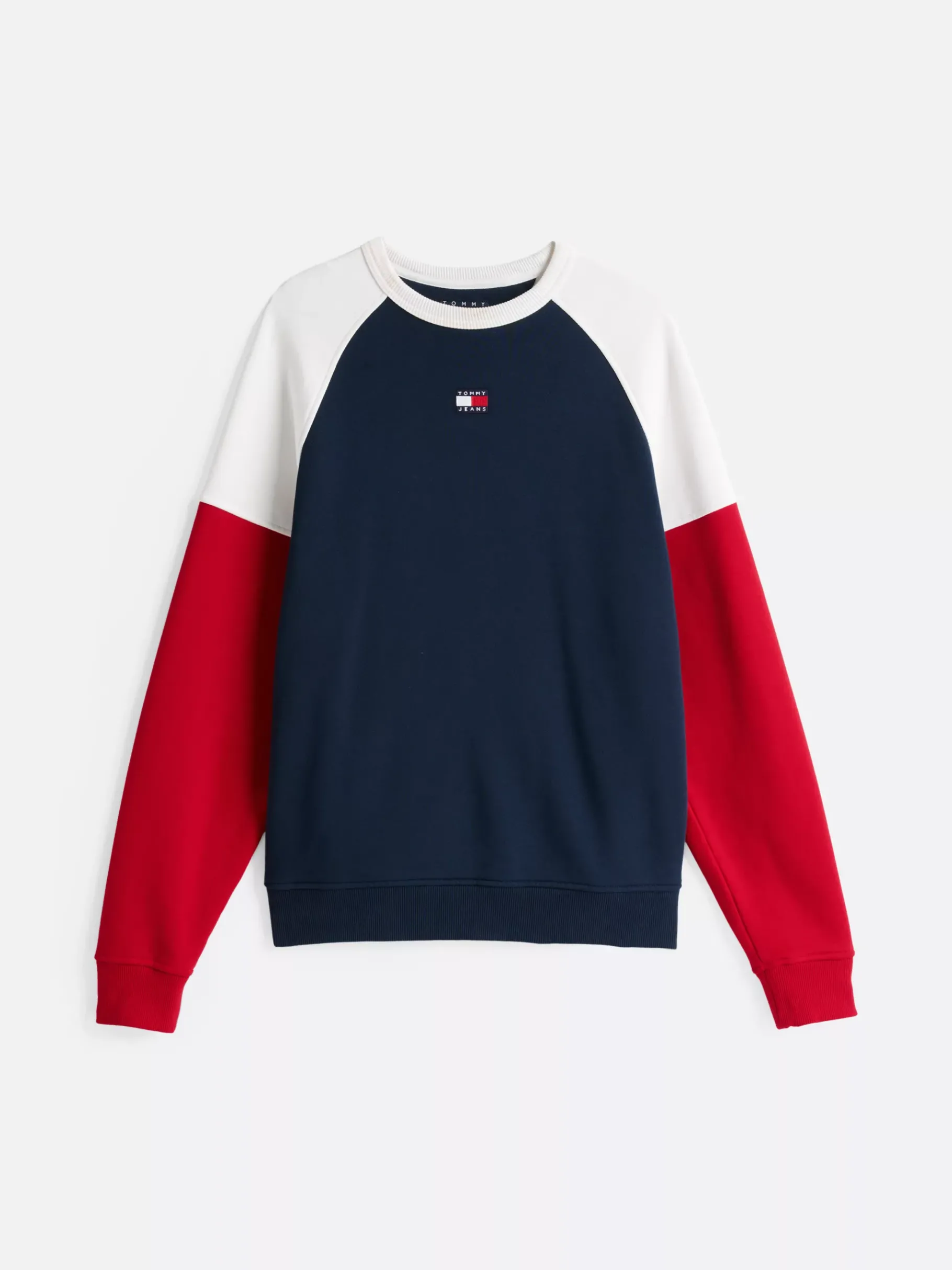 Tommy Hilfiger Relaxed Fit Sweatshirt im Color Block-Design DARK NIGHT NAVY / MULTI Outlet
