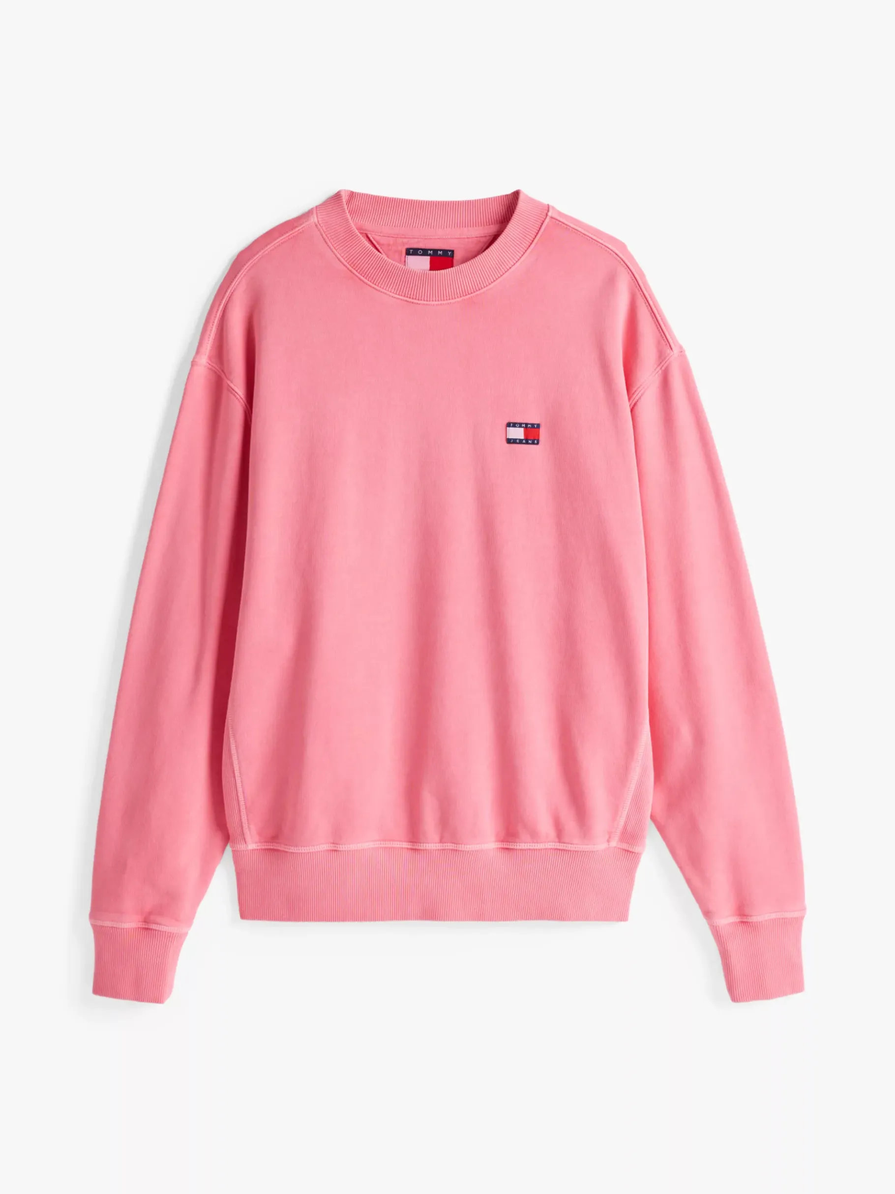 Tommy Hilfiger Relaxed Fit Sweatshirt mit Badge PREPPY PINK Fashion