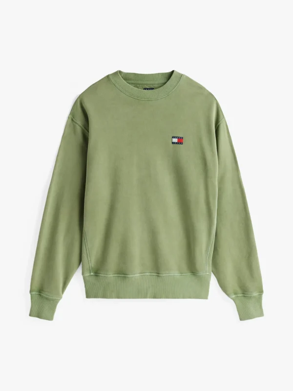 Tommy Hilfiger Relaxed Fit Sweatshirt mit Badge ARUBA GREEN Online