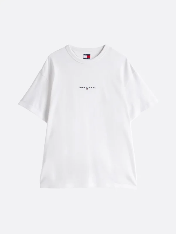 Tommy Hilfiger Relaxed Fit T-Shirt mit aufgesticktem Logo WHITE Clearance