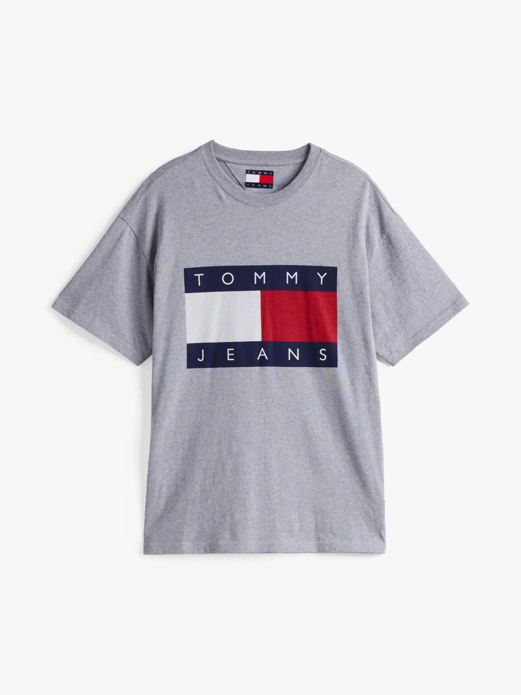 Tommy Hilfiger Relaxed Fit T-Shirt mit Flag-Badge GREY HTR Cheap