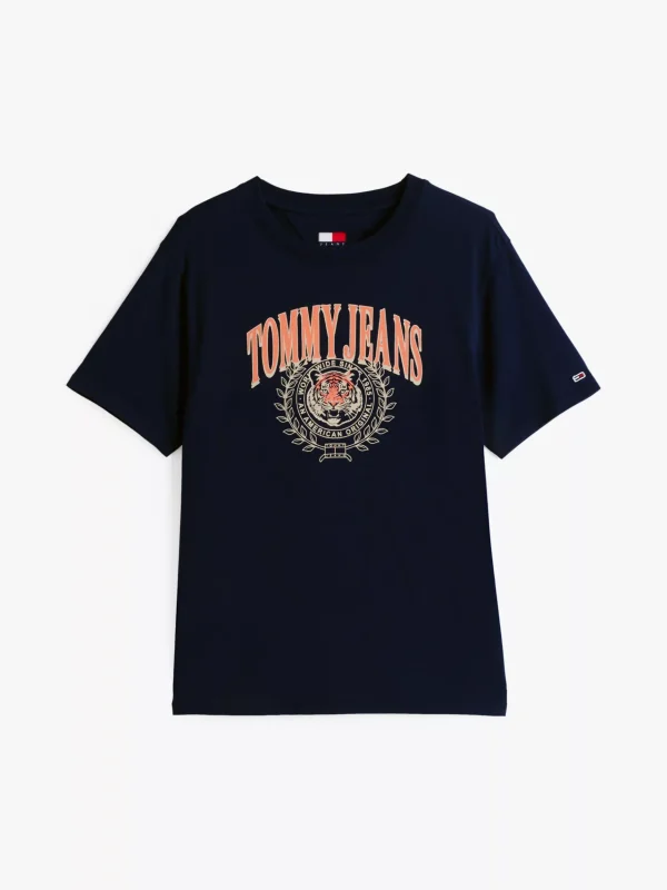 Tommy Hilfiger Relaxed Fit T-Shirt mit Logo DARK NIGHT NAVY Best