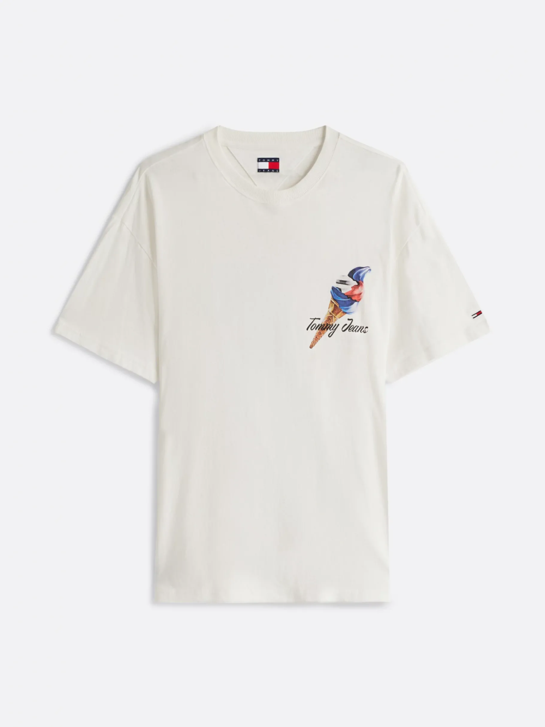Tommy Hilfiger Relaxed Fit T-Shirt mit Rückenlogo ECRU Sale