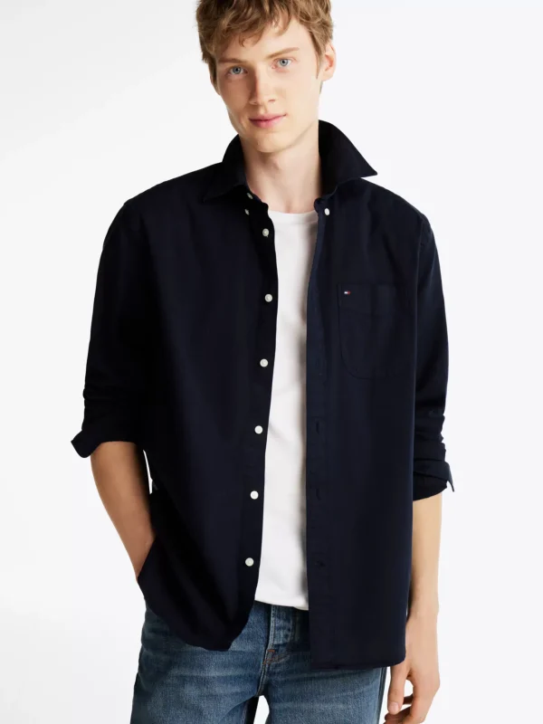 Tommy Hilfiger Relaxed Fit Twill-Hemd DESERT SKY Online