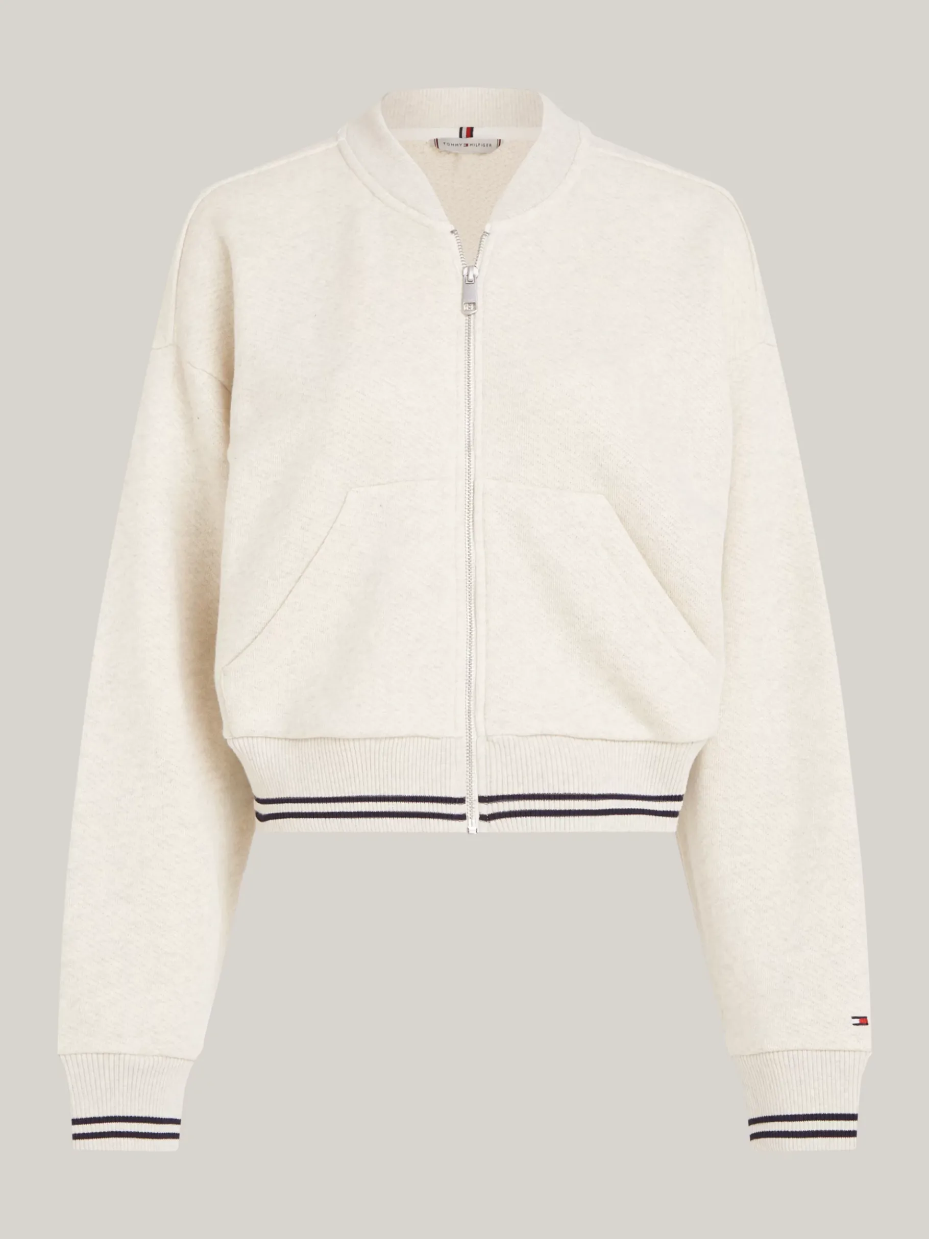 Tommy Hilfiger Relaxed Fit Varsity-Pullover mit Rückenlogo ANCIENT WHITE Store