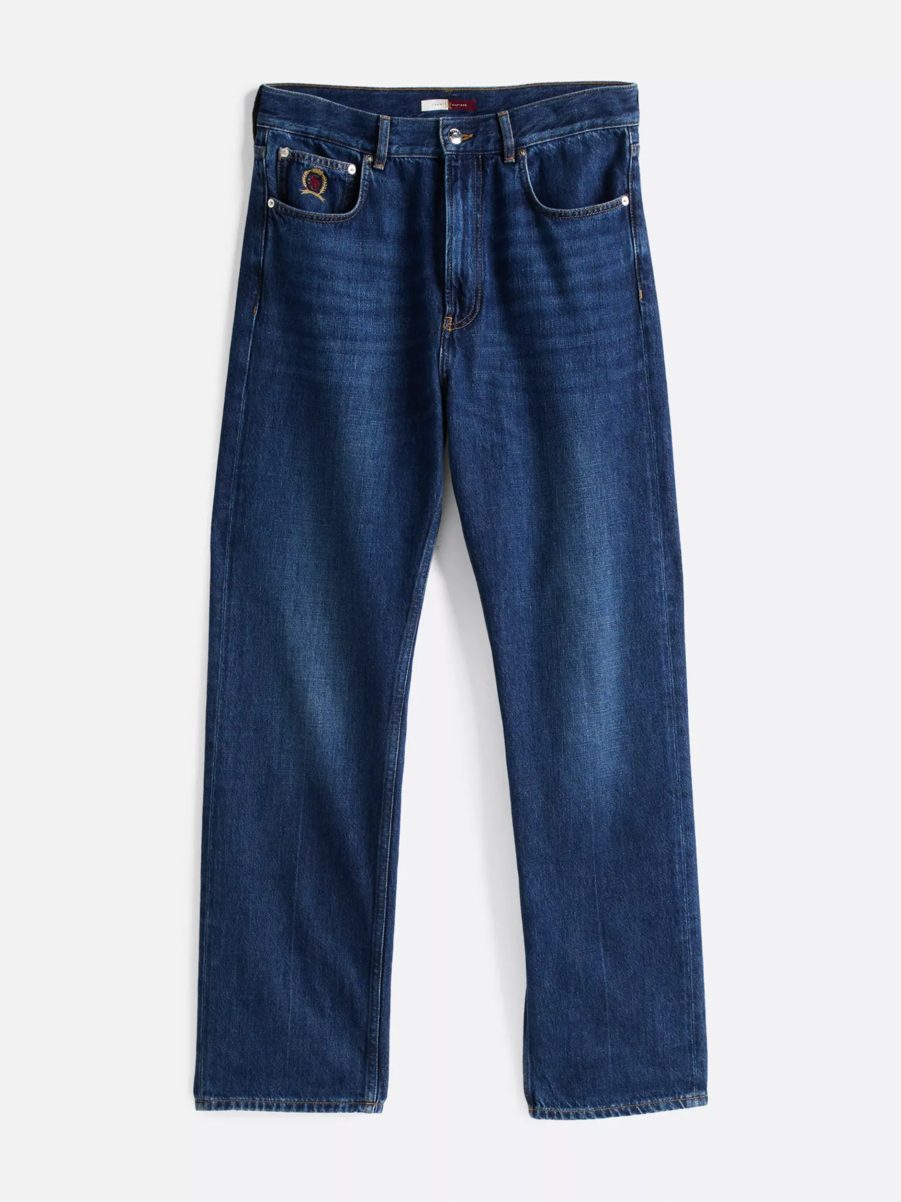 Tommy Hilfiger Relaxed Jeans mit Wappen und Fade-Effekt INDIGO Shop