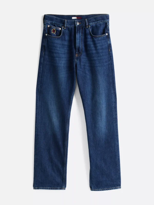 Tommy Hilfiger Relaxed Jeans mit Wappen und Fade-Effekt INDIGO Shop