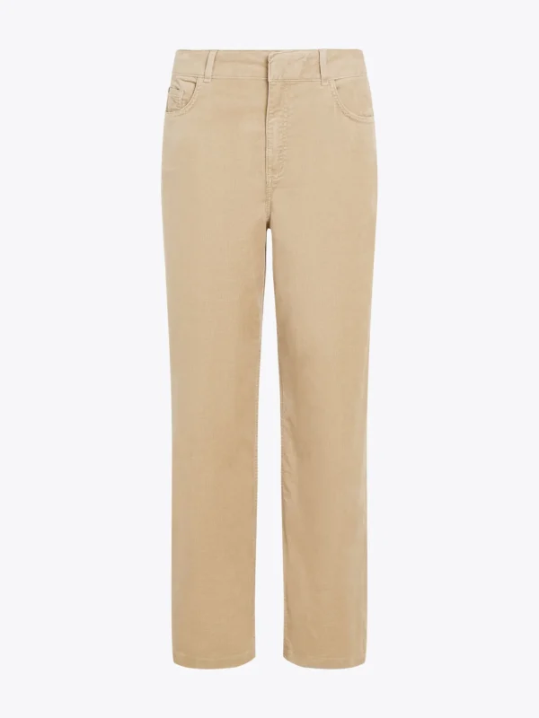 Tommy Hilfiger Relaxed Straight Leg Fit Cord-Hose BEIGE Cheap