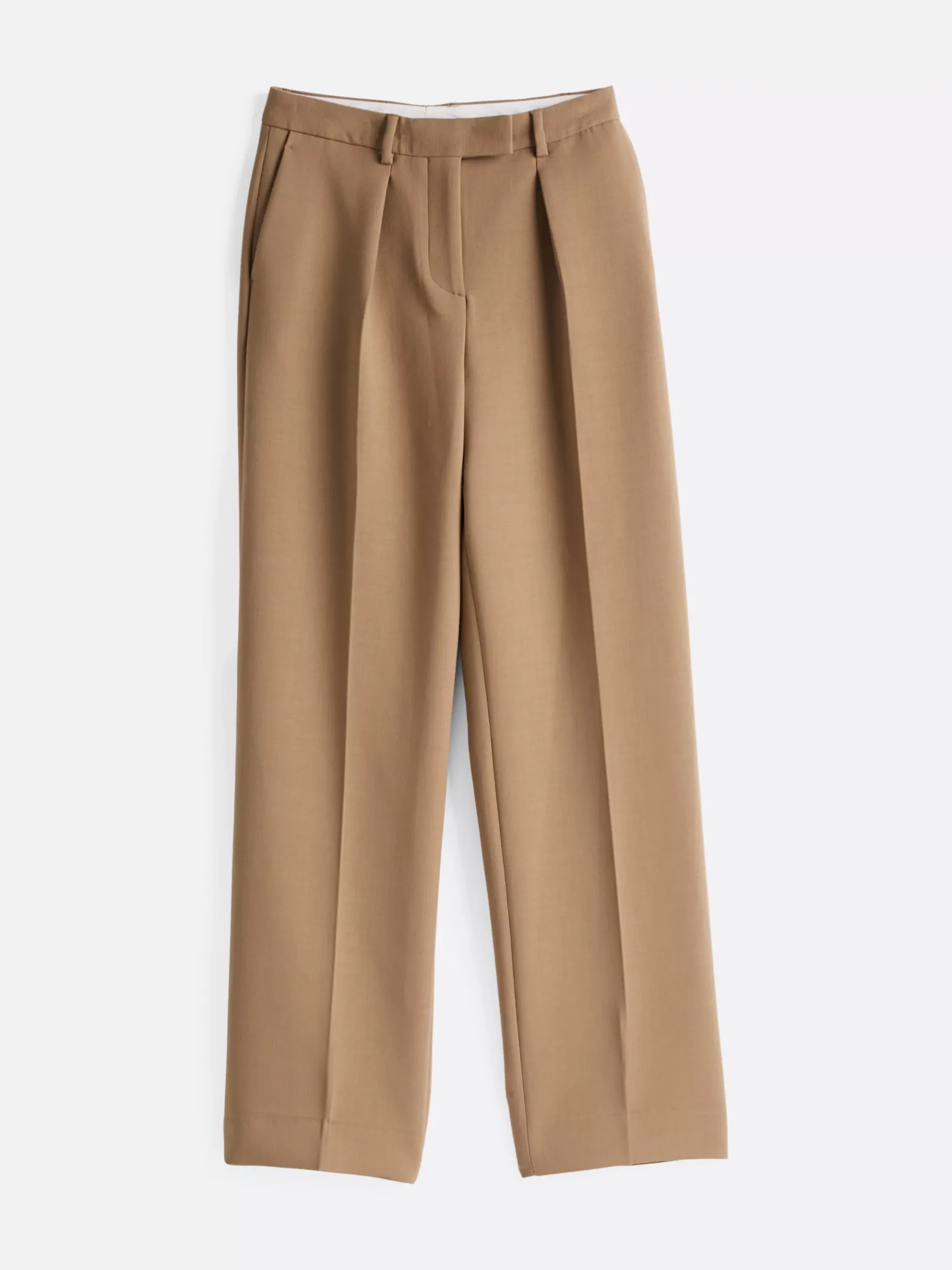 Tommy Hilfiger Relaxed Straight Leg Fit Hose mit viel Wolle CAMEL Store