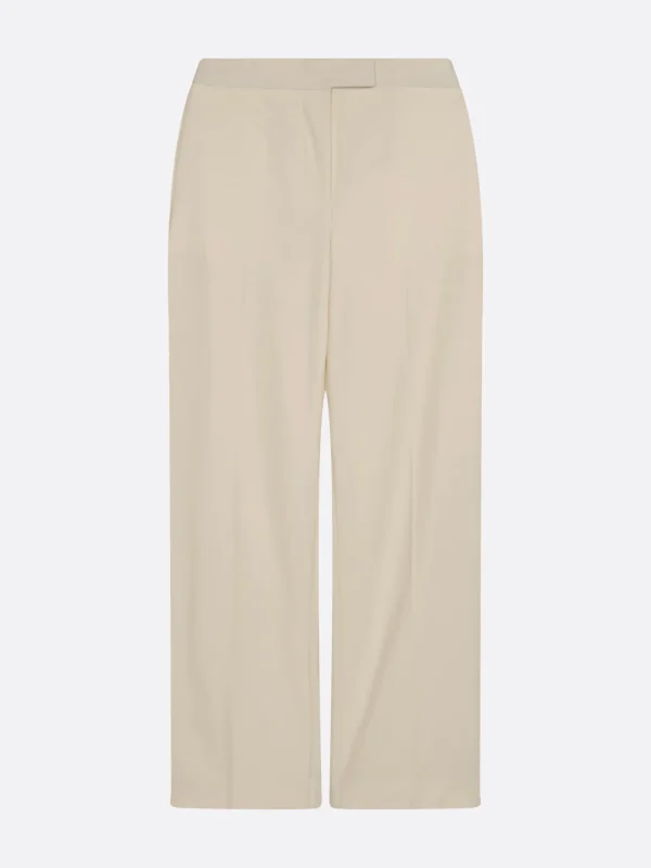 Tommy Hilfiger Relaxed Straight Leg Fit Wollhose mit Stretch WHITE Hot