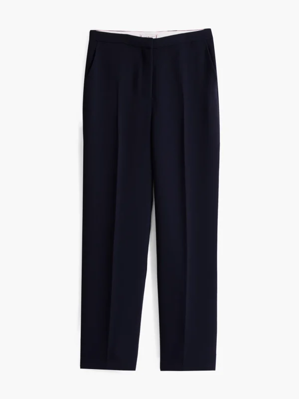 Tommy Hilfiger Relaxed Straight Leg Fit Krepp-Hose DARK NIGHT NAVY Flash Sale