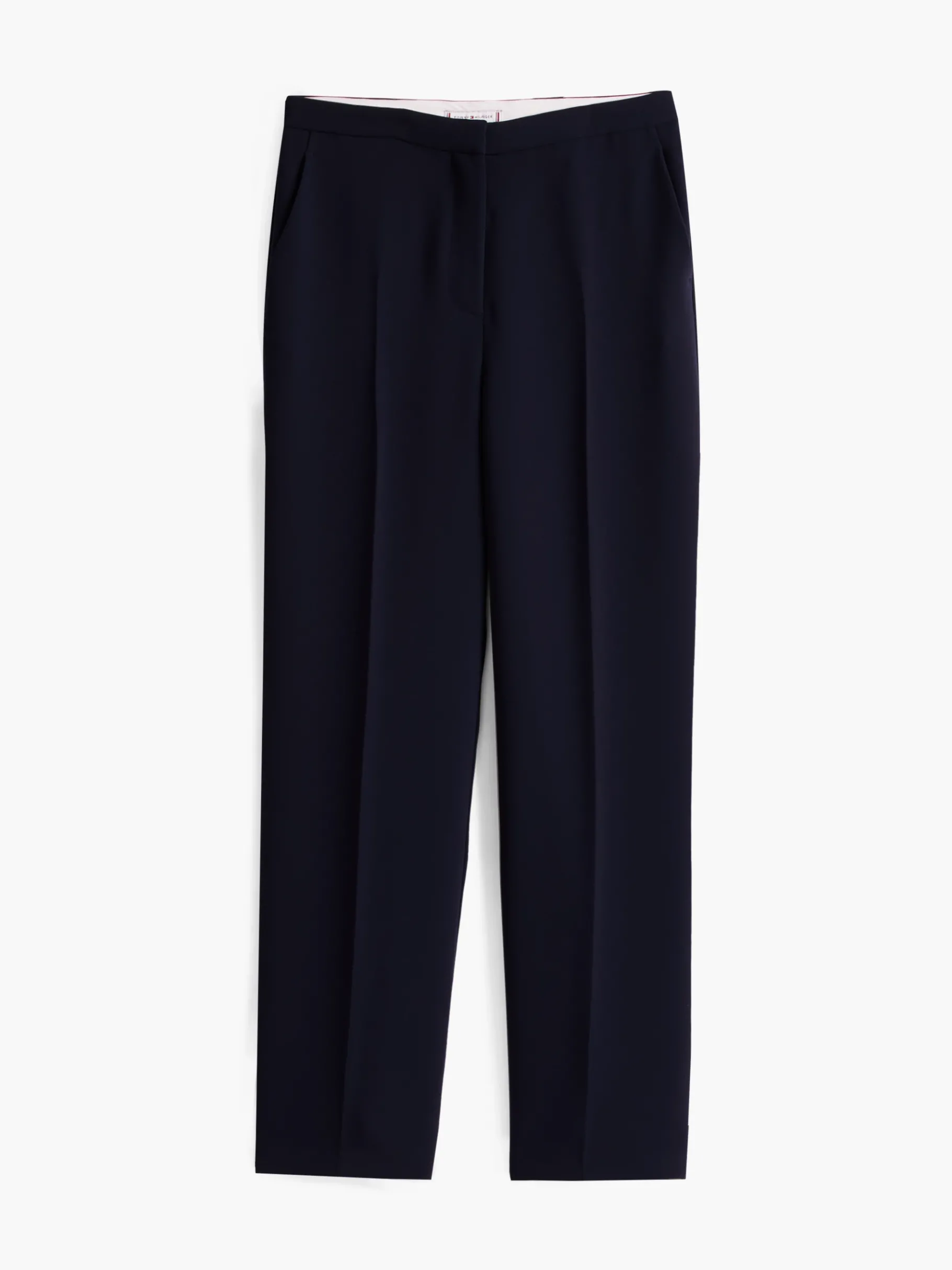 Tommy Hilfiger Relaxed Straight Leg Fit Krepp-Hose DARK NIGHT NAVY Flash Sale